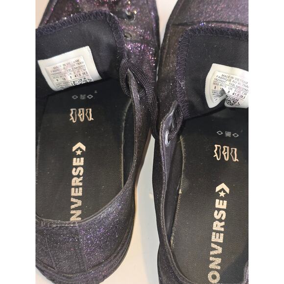 Purple Glitter Chuck Taylor All Stars Women's 10 - Picture 4 of 8